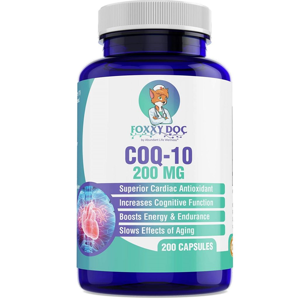 Best for Energy – Foxxy Doc CoQ-10 200mg Capsules
