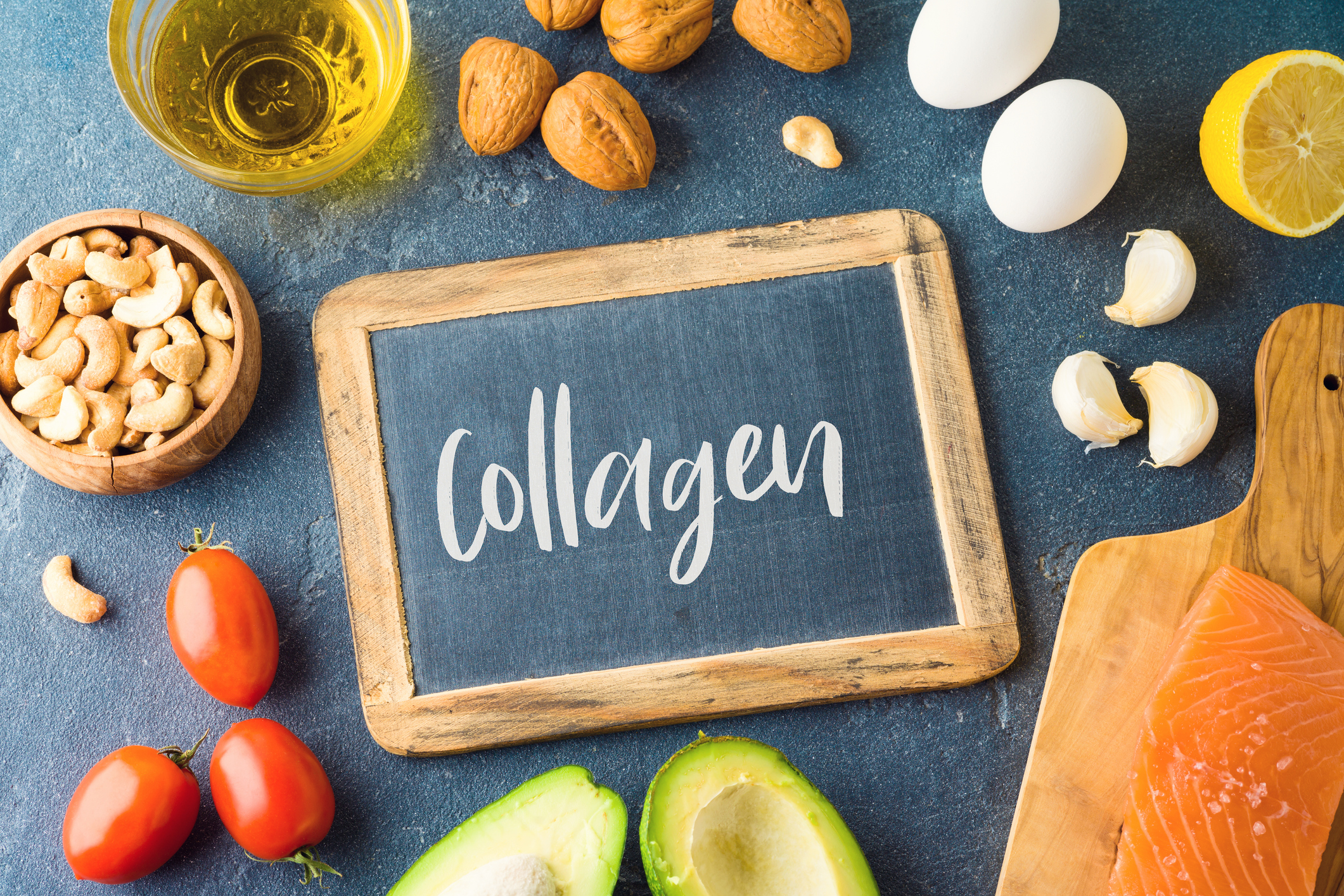 Food rich in collagen