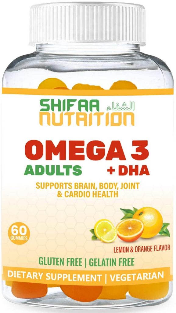 Shifaa Nutrition Omega 3 + DHA Vegan Gummies