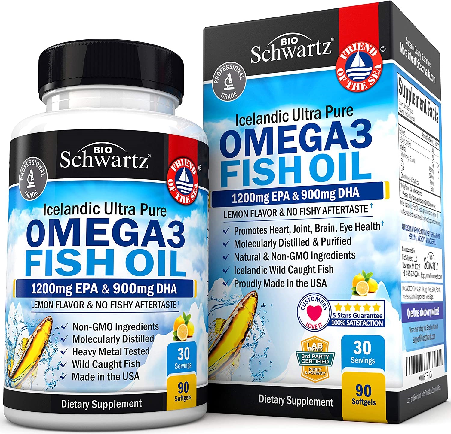 Bio Schwartz Omega 3 Fish Oil