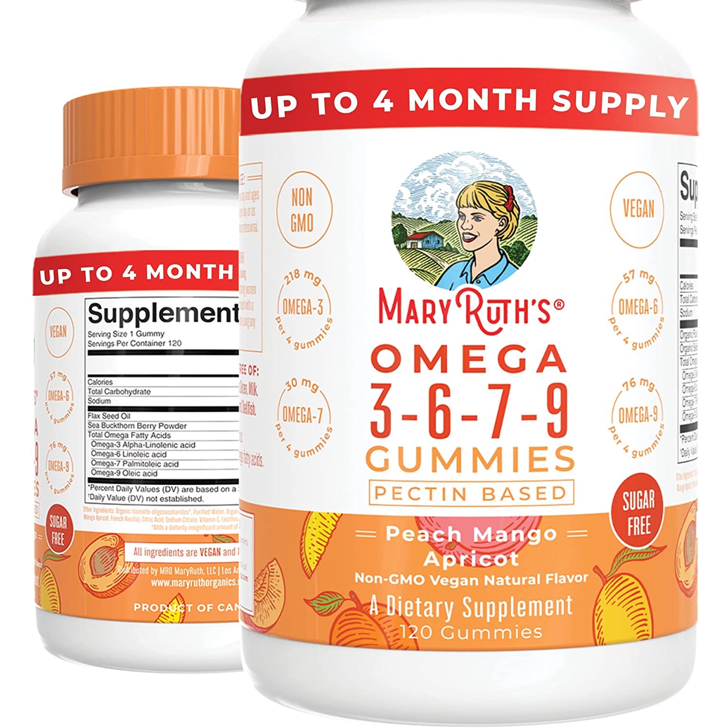 Mary Ruth’s Vegan Omega 3-6-7-9 Gummies
