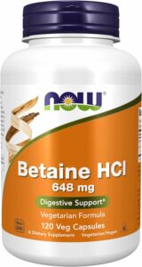 NOW Supplements Betaine HCL